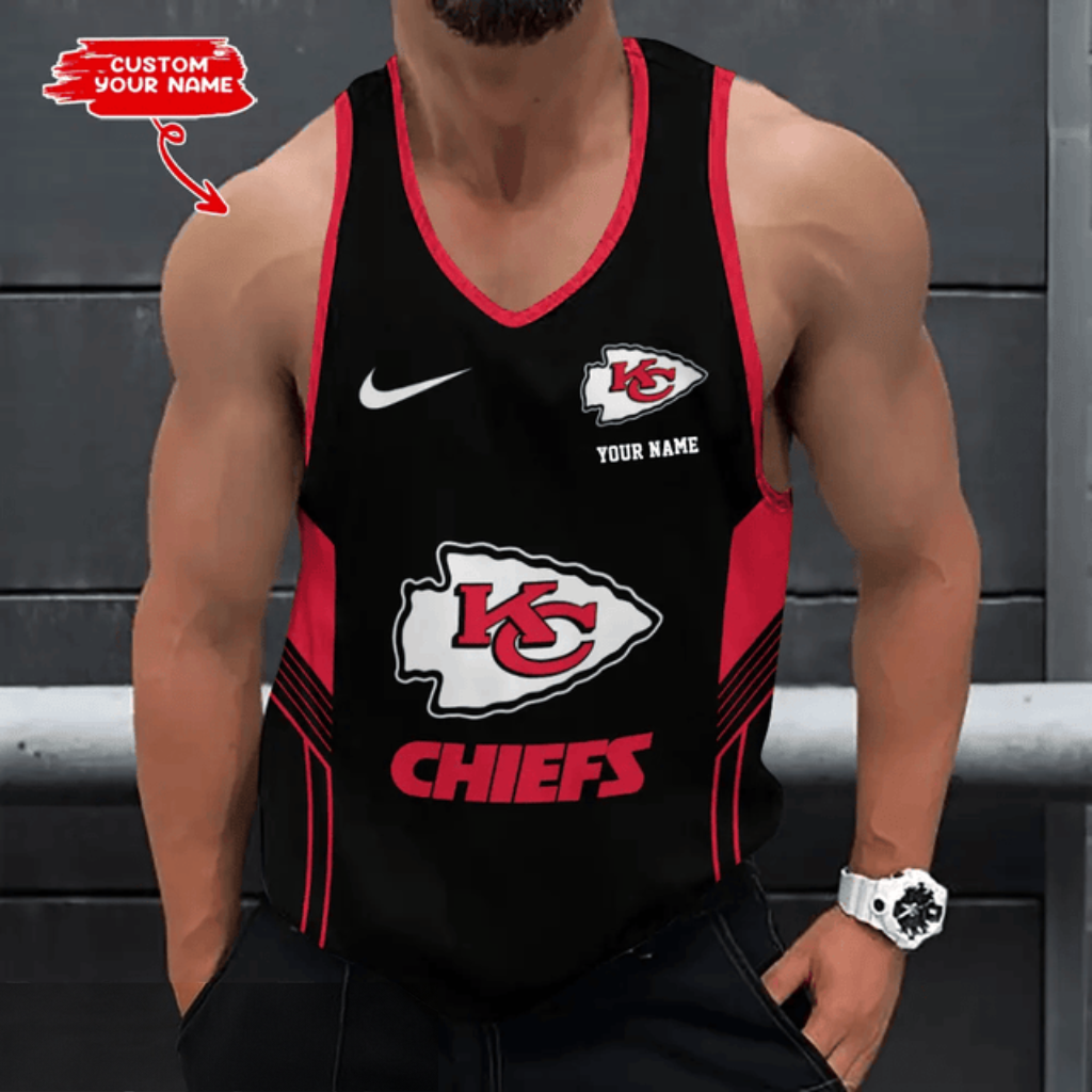 LIMITED EDITION - NEW CUSTOMIZED NFL01 KCC KANSAS CITY CHIEFS UNISEX TANK TOP