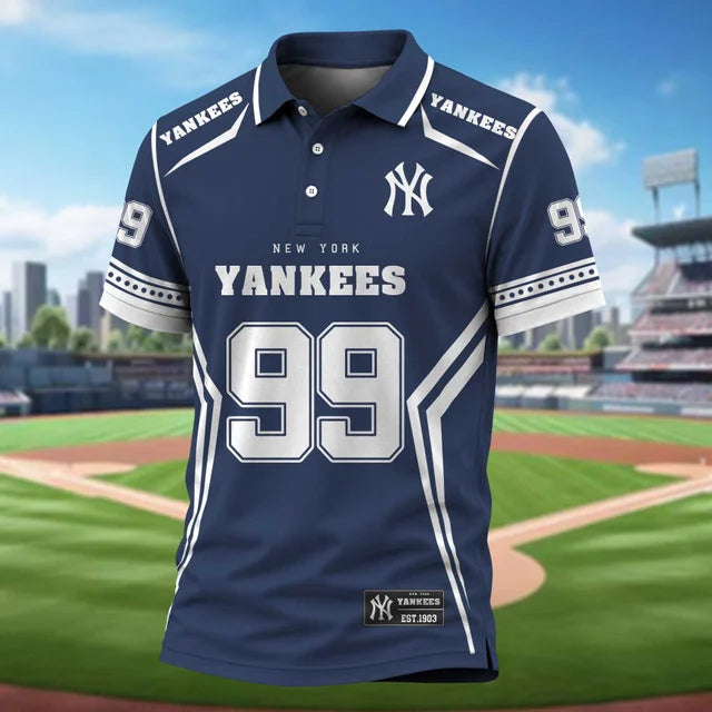 [FLASH SALE] NEW CUSTOMIZED MLB01 NYY NEW YORK YANKEES POLO SHIRT