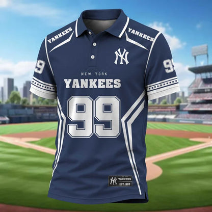 [FLASH SALE] NEW CUSTOMIZED MLB01 NYY NEW YORK YANKEES POLO SHIRT