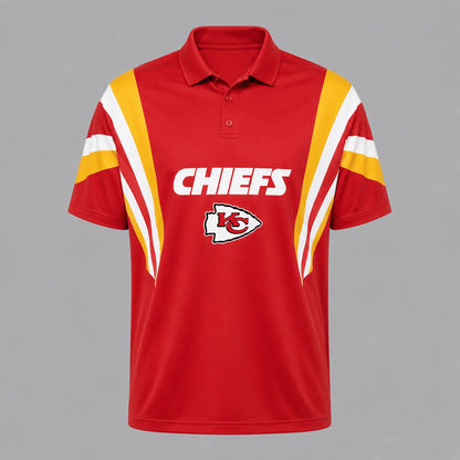 [SPECIAL OFFER] NEW CUSTOMIZED NFL01 KCC KANSAS CITY CHIEFS POLO SHIRT