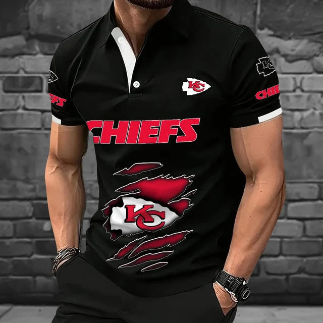 [SPECIAL OFFER] NEW CUSTOMIZED NFL01 KCC KANSAS CITY CHIEFS POLO SHIRT