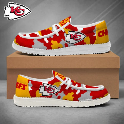 [SPECIAL OFFER] NEW CUSTOMIZED NFL01 KCC KANSAS CITY CHIEFS LOAFER SHOES