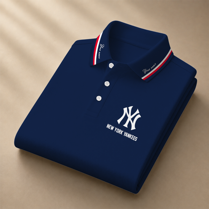LIMITED EDITION - NEW CUSTOMIZED MLB01 NNY NEW YORK YANKEES POLO SHIRT