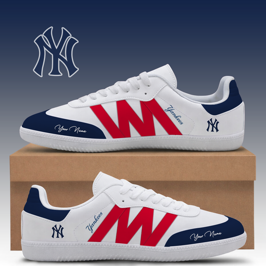 [FLASH SALE] NEW CUSTOMIZED MLB01 NYY NEW YORK YANKEES CLASSIC SNEAKERS
