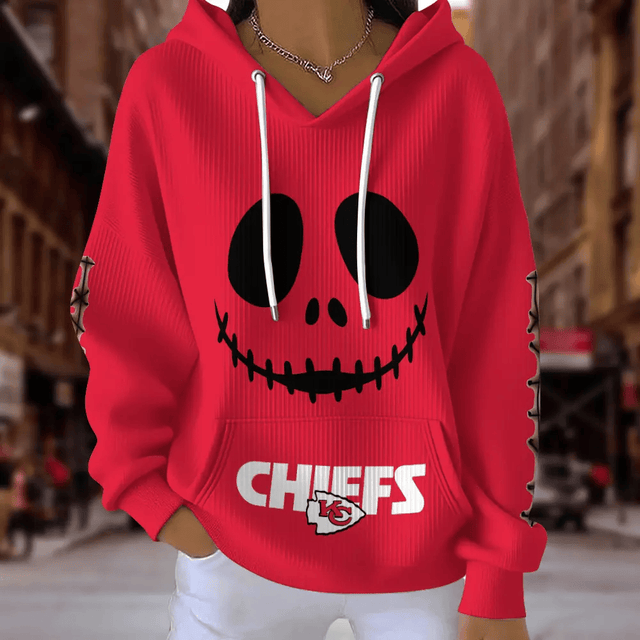 [SPECIAL OFFER] NEW CUSTOMIZED NFL01 KCC KANSAS CITY CHIEFS RIBBED HOODIE & SWEATSHIRT