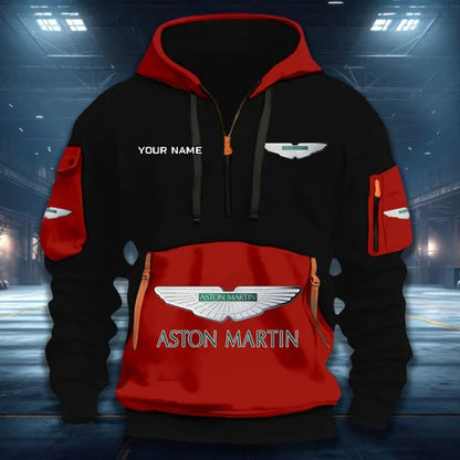 [FAN MUST-HAVE] NEW CUSTOMIZED F102 AMR ASTON MARTIN QUARTER ZIP HOODIE