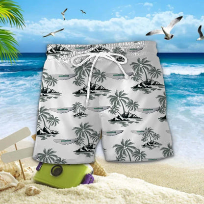 [FAN MUST-HAVE] NEW CUSTOMIZED F102 AMR ASTON MARTIN UNISEX HAWAIIAN SHIRT & SHORTS SET