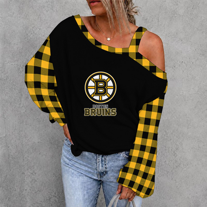 [SUPER SALE] NEW CUSTOMIZED NHL02 BTB BOSTON BRUINS DROP SHOULDER SWEATSHIRT