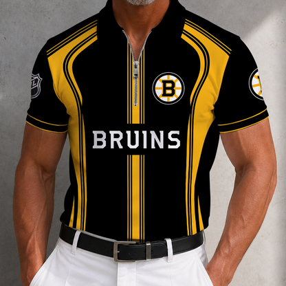 [SUPER SALE] NEW CUSTOMIZED NHL02 BTB BOSTON BRUINS POLO SHIRT