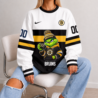 [SUPER SALE] NEW CUSTOMIZED NHL02 BTB BOSTON BRUINS UNISEX SWEATSHIRT