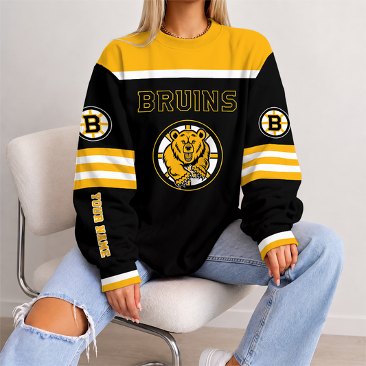 [SUPER SALE] NEW CUSTOMIZED NHL02 BTB BOSTON BRUINS UNISEX SWEATSHIRT