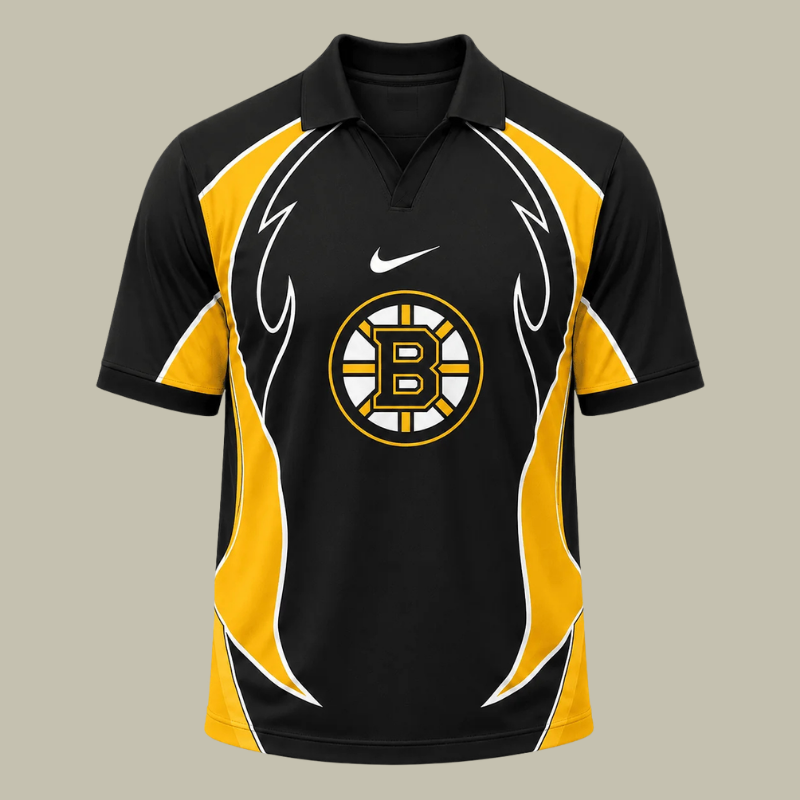 [SUPER SALE] NEW CUSTOMIZED NHL02 BTB BOSTON BRUINS POLO SHIRT