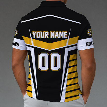 [SUPER SALE] NEW CUSTOMIZED NHL02 BTB BOSTON BRUINS POLO SHIRT
