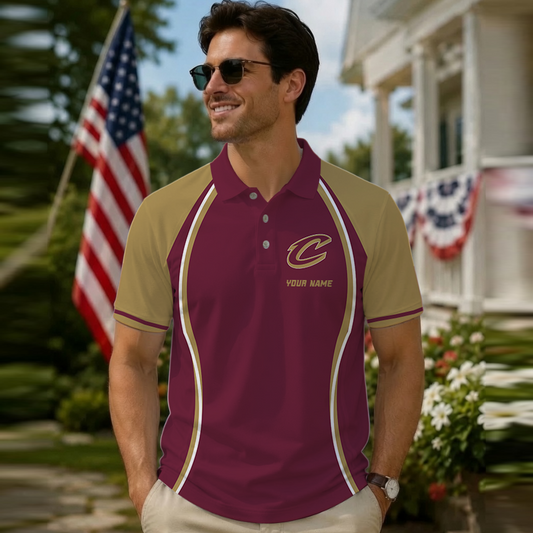 [HOT DEAL] NEW CUSTOMIZED NBA02 CCA CLEVELAND CAVALIERS POLO SHIRT