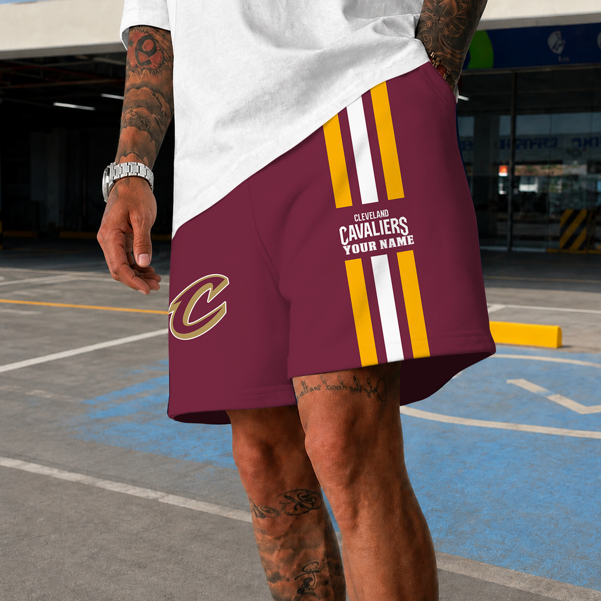 [HOT DEAL] NEW CUSTOMIZED NBA02 CCA CLEVELAND CAVALIERS SHORT PANTS