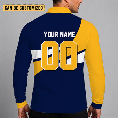 [HOT DEAL] NEW CUSTOMIZED NBA02 CCA CLEVELAND CAVALIERS MEN LONG SLEEVE POLO