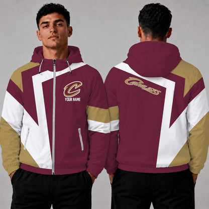 [HOT DEAL] NEW CUSTOMIZED NBA02 CCA CLEVELAND CAVALIERS WINDBREAKER JACKET