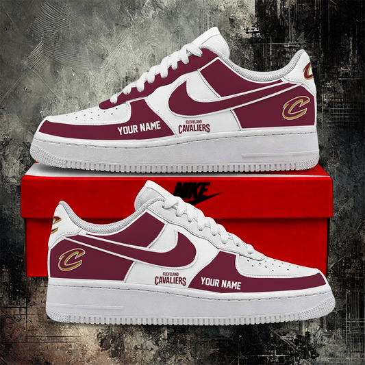 [HOT DEAL] NEW CUSTOMIZED NBA02 CCA CLEVELAND CAVALIERS AF1 SHOES