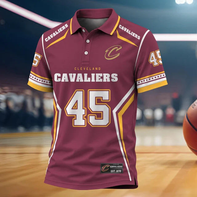 [HOT DEAL] NEW CUSTOMIZED NBA02 CCA CLEVELAND CAVALIERS POLO SHIRT