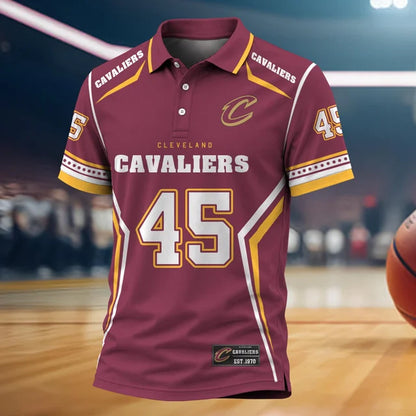 [HOT DEAL] NEW CUSTOMIZED NBA02 CCA CLEVELAND CAVALIERS POLO SHIRT