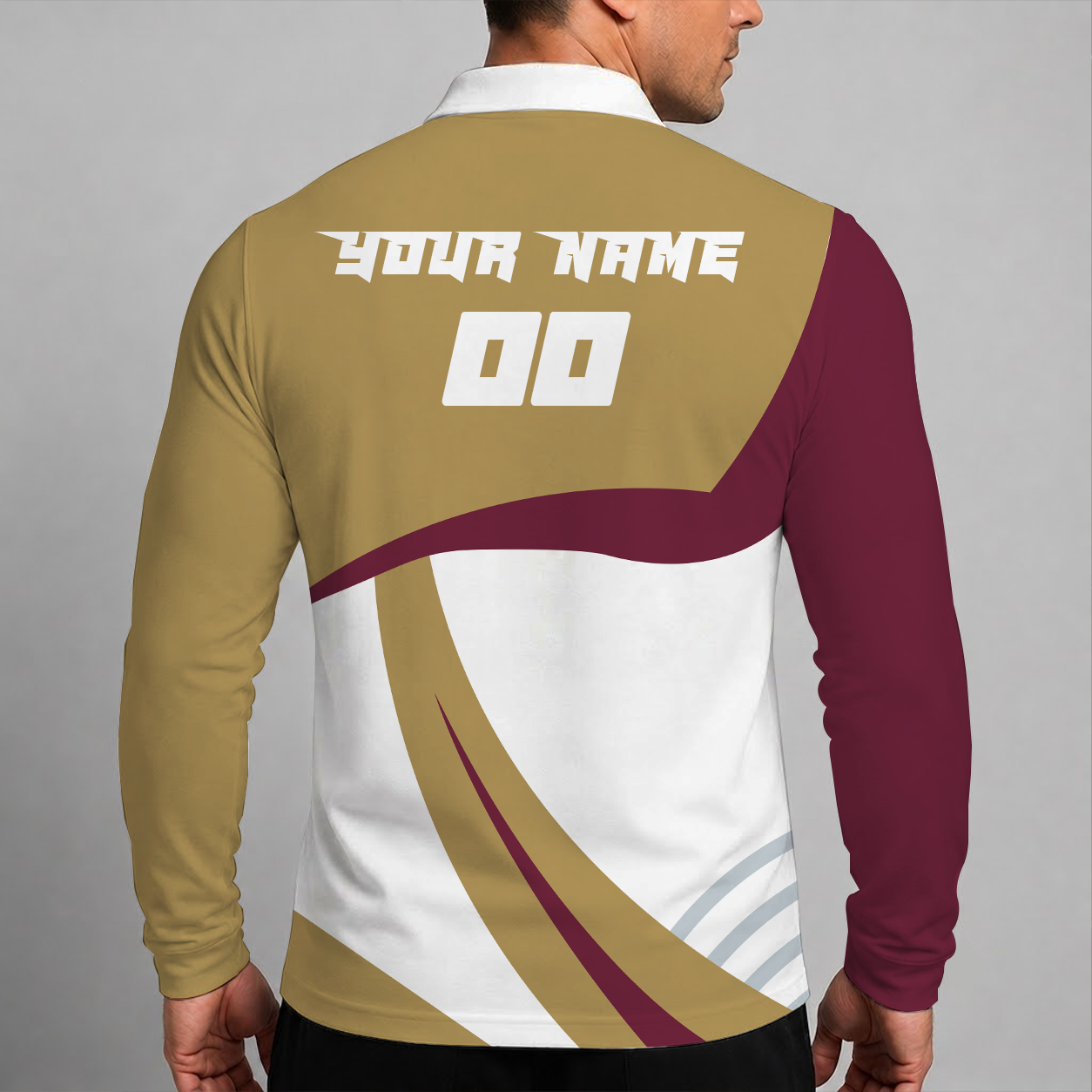 [HOT DEAL] NEW CUSTOMIZED NBA02 CCA CLEVELAND CAVALIERS MEN LONG SLEEVE POLO
