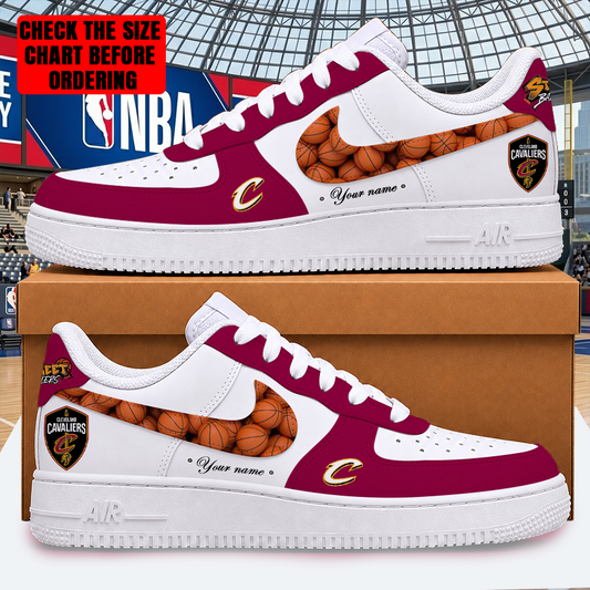 [HOT DEAL] NEW CUSTOMIZED NBA02 CCA CLEVELAND CAVALIERS AF1 SHOES