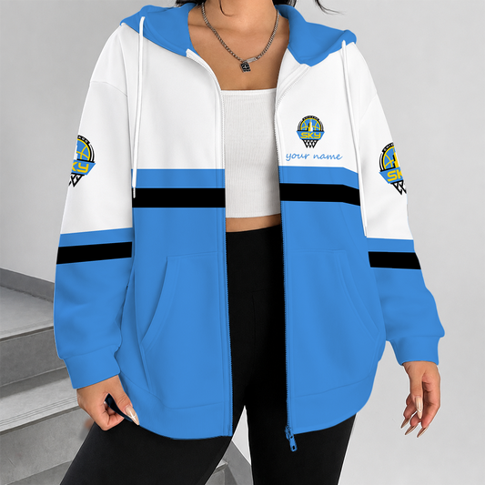 [FAN FAVORITE] NEW CUSTOMIZED WNBA02 CCS CHICAGO SKY ZIP HOODIE