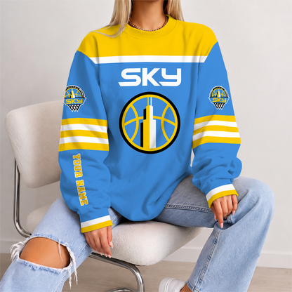 [FAN FAVORITE] NEW CUSTOMIZED WNBA02 CCS CHICAGO SKY UNISEX SWEATSHIRT