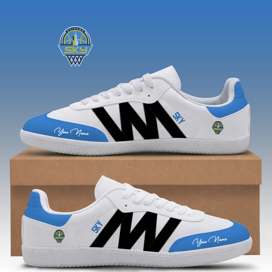 [FAN FAVORITE] NEW CUSTOMIZED WNBA02 CCS CHICAGO SKY CLASSIC SNEAKERS