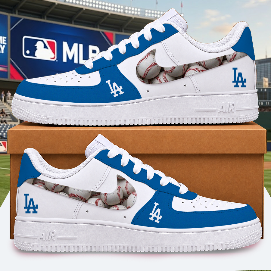 [FLASH SALE] NEW CUSTOMIZED MLB02 LAD LOS ANGELES DODGERS AF1 SHOES