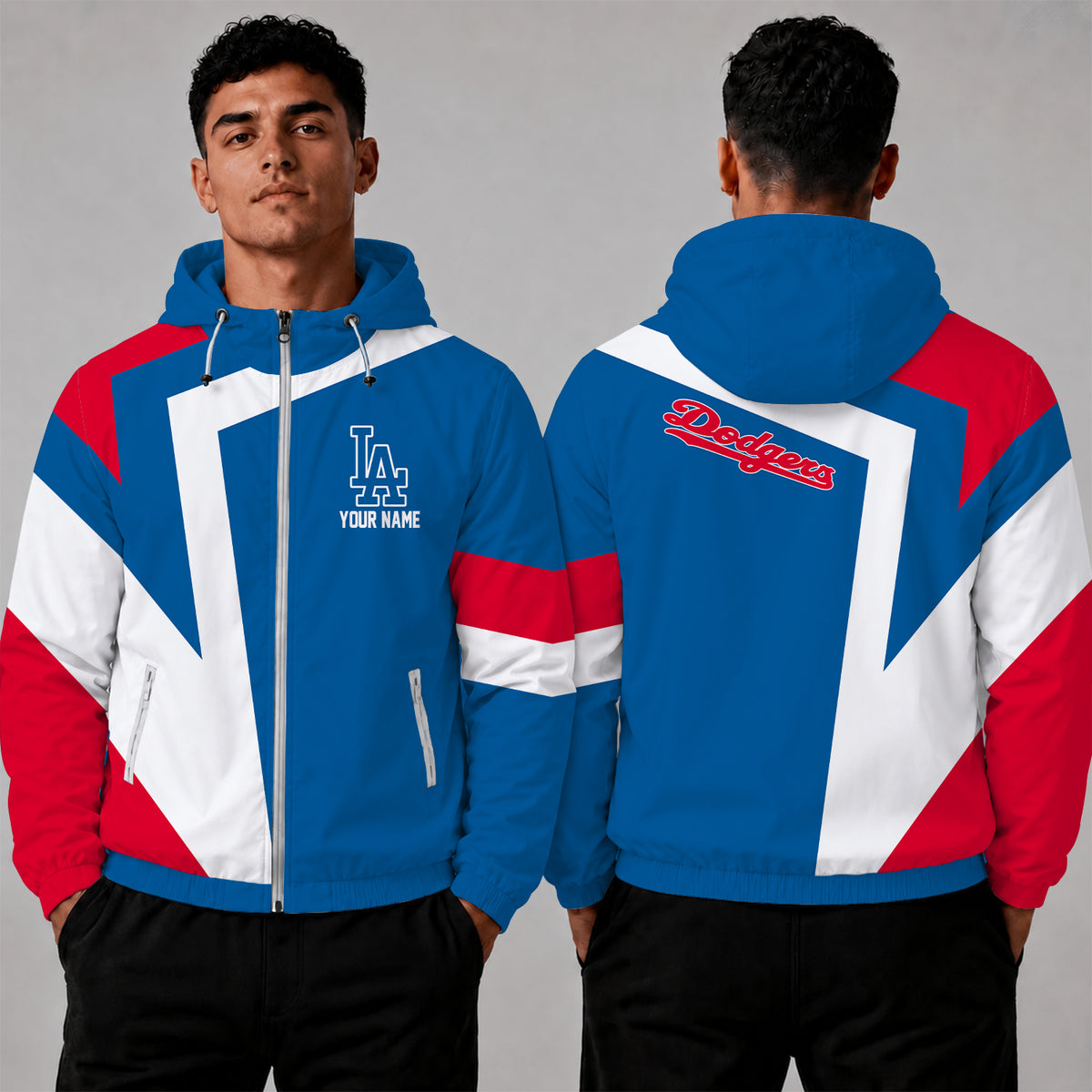 [FLASH SALE] NEW CUSTOMIZED MLB02 LAD LOS ANGELES DODGERS WINDBREAKER JACKET