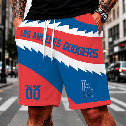 [FLASH SALE] NEW CUSTOMIZED MLB02 LAD LOS ANGELES DODGERS SHORT PANTS