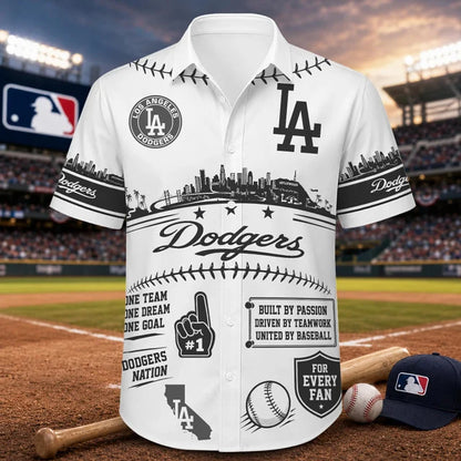 [FLASH SALE] NEW CUSTOMIZED MLB02 LAD LOS ANGELES DODGERS UNISEX HAWAIIAN SHIRT