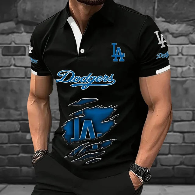 [FLASH SALE] NEW CUSTOMIZED MLB02 LAD LOS ANGELES DODGERS POLO SHIRT
