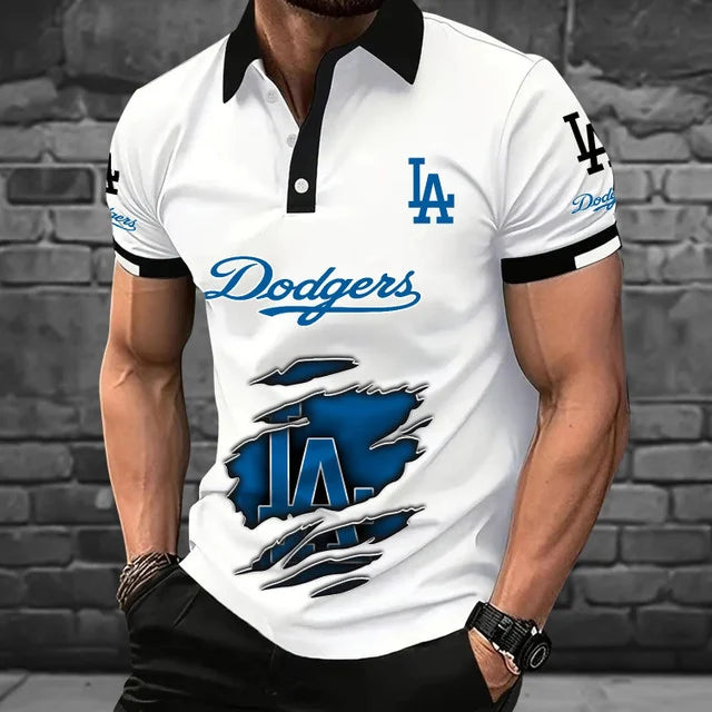 [FLASH SALE] NEW CUSTOMIZED MLB02 LAD LOS ANGELES DODGERS POLO SHIRT