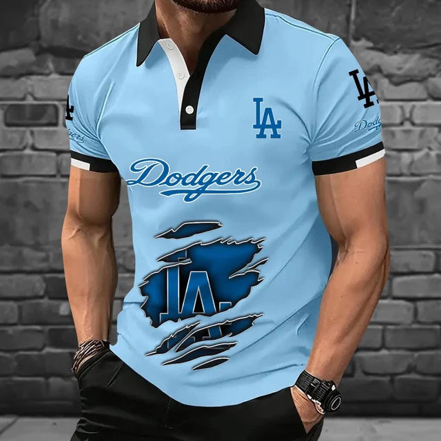 [FLASH SALE] NEW CUSTOMIZED MLB02 LAD LOS ANGELES DODGERS POLO SHIRT