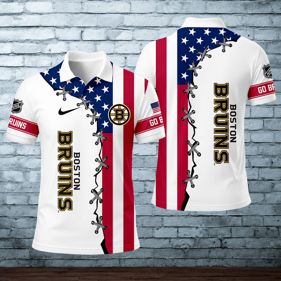 [SUPER SALE] NEW CUSTOMIZED NHL02 BTB BOSTON BRUINS POLO SHIRT