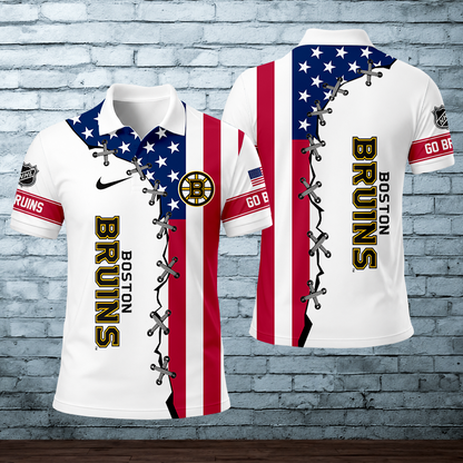 [SUPER SALE] NEW CUSTOMIZED NHL02 BTB BOSTON BRUINS POLO SHIRT