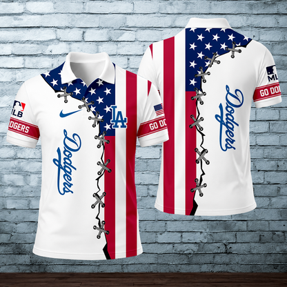 [FLASH SALE] NEW CUSTOMIZED MLB02 LAD LOS ANGELES DODGERS POLO SHIRT
