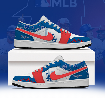 [FLASH SALE] NEW CUSTOMIZED MLB02 LAD LOS ANGELES DODGERS AIR JORDAN LOW SHOES