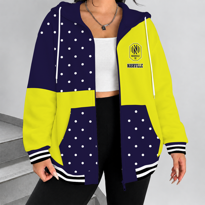 [FAN EXCLUSIVE] NEW CUSTOMIZED MLS02 NSC NASHVILLE SC ZIP HOODIE