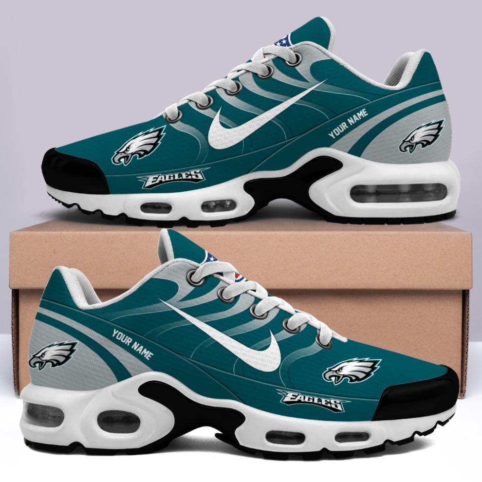 [SPECIAL OFFER] NEW CUSTOMIZED NFL02 PPE PHILADELPHIA EAGLES AIR MAX PLUS SNEAKERS