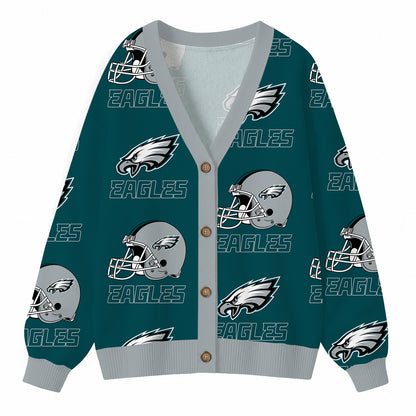 [SPECIAL OFFER] NEW CUSTOMIZED NFL02 PPE PHILADELPHIA EAGLES CARDIGAN