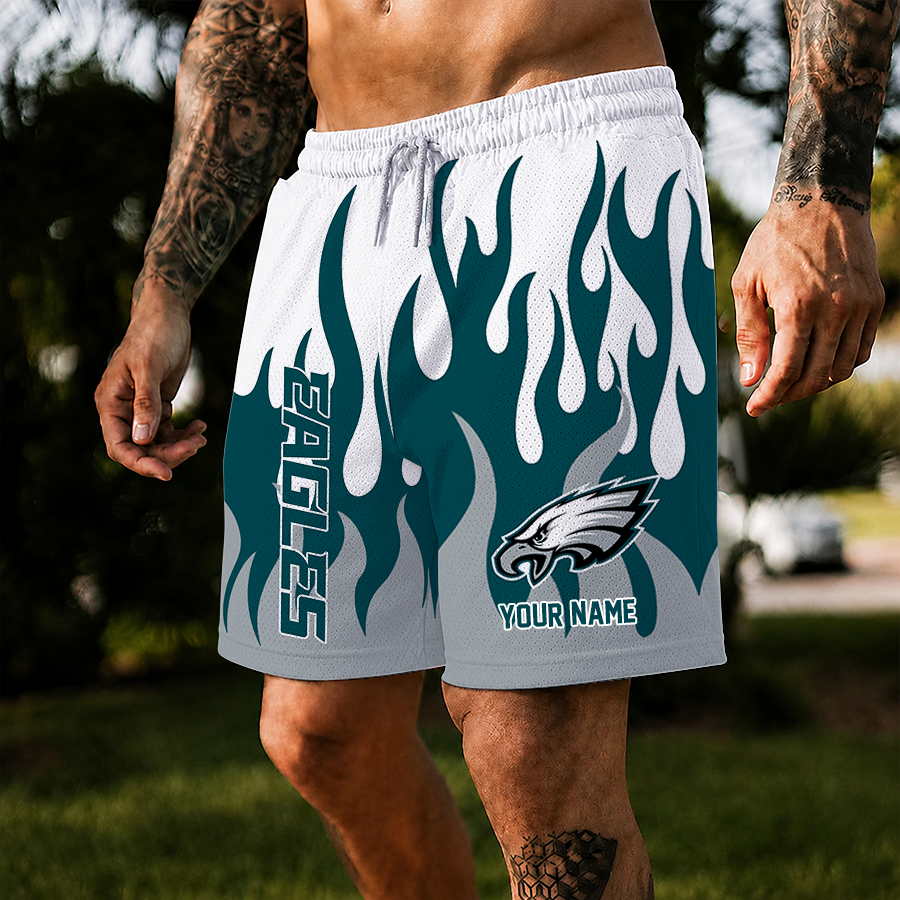 [SPECIAL OFFER] NEW CUSTOMIZED NFL02 PPE PHILADELPHIA EAGLES SHORT PANTS