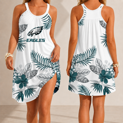 [SPECIAL OFFER] NEW CUSTOMIZED NFL02 PPE PHILADELPHIA EAGLES CAMISOLE DRESS