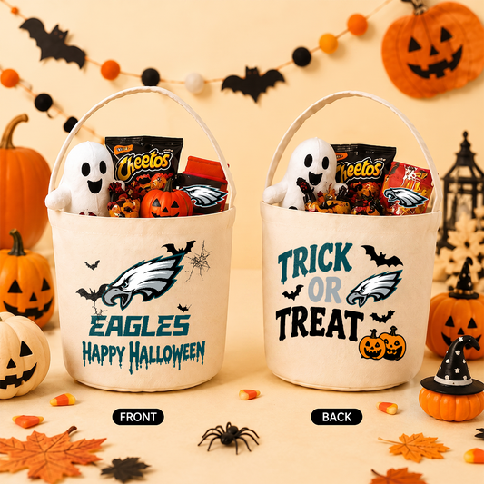 [SPECIAL OFFER] NEW CUSTOMIZED NFL02 PPE PHILADELPHIA EAGLES HALLOWEEN BASKET
