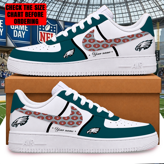 [SPECIAL OFFER] NEW CUSTOMIZED NFL02 PPE PHILADELPHIA EAGLES AF1 SHOES