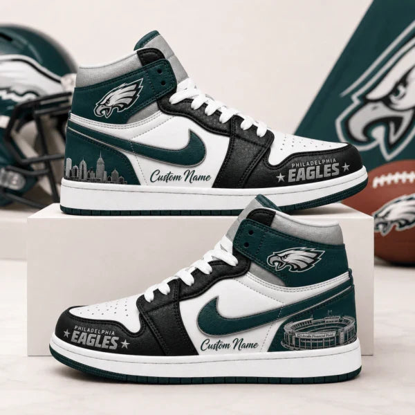 [SPECIAL OFFER] NEW CUSTOMIZED NFL02 PPE PHILADELPHIA EAGLES AIR JORDAN 1