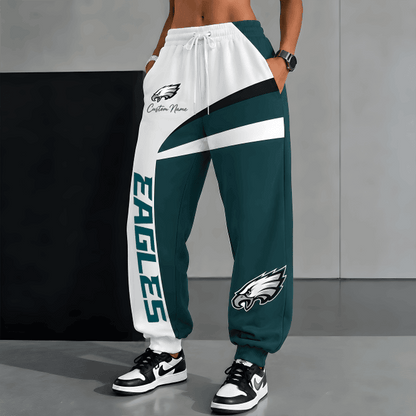 [SPECIAL OFFER] NEW CUSTOMIZED NFL02 PPE PHILADELPHIA EAGLES SWEATPANTS