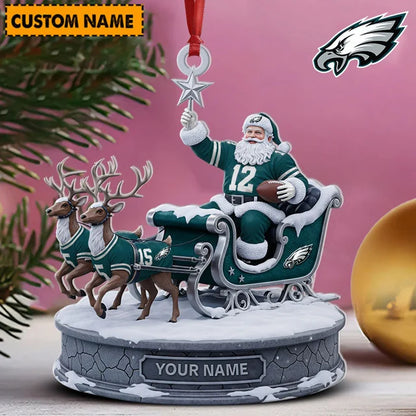 [SPECIAL OFFER] NEW CUSTOMIZED NFL02 PPE PHILADELPHIA EAGLES CHRISTMAS ACRYLIC ORNAMENT